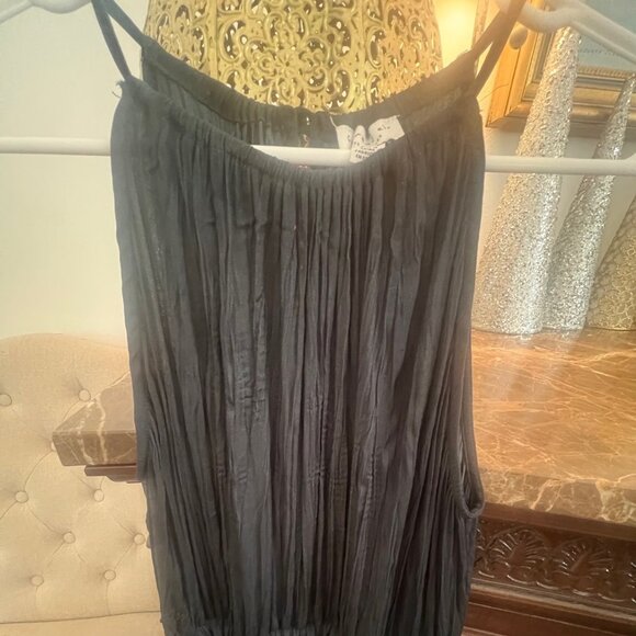 Current Air Navy Midi Dress with Back Buttons and Keyhole Opening - Picture 4 of 5